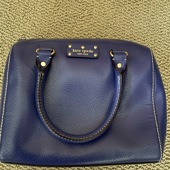 Kate Spade Wellesley Alessa Leather Purse in Blue - Picture 2 of 7